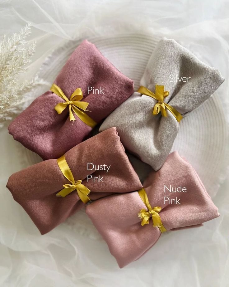 Muna satin hijab combo elegant premium satin hijab collection