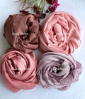 Premium Muna satin combo all-day wear hijab lightweight material