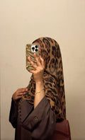 Premium Tiger Print Chiffon Hijab for Women – Lightweight Printed Scarf