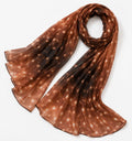 Premium Deer Print Chiffon Hijab | Soft Lightweight Printed Scarf for Women | 180 × 70 cm