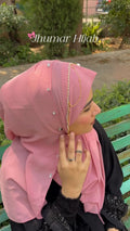 PINK JHOOMAR LITE- INSTANT READY TO WEAR MAKHNI STYLE HIJAB