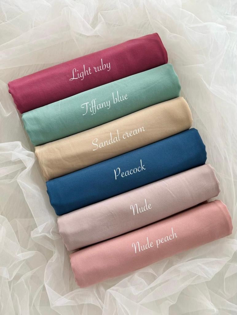 Premium Georgette Chiffon Hijab Combo soft lightweight & breathable material