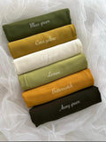 Premium Georgette Hijab Pack of 6 | Soft Lightweight Scarves | 185 × 75 cm | Everyday & Party Wear