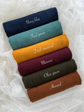 Premium Georgette Hijab Pack of 6 | Soft Lightweight Scarves | 185 × 75 cm | Everyday & Party Wear