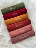 Premium Georgette Hijab Pack of 6 | Soft Lightweight Scarves | 185 × 75 cm | Everyday & Party Wear
