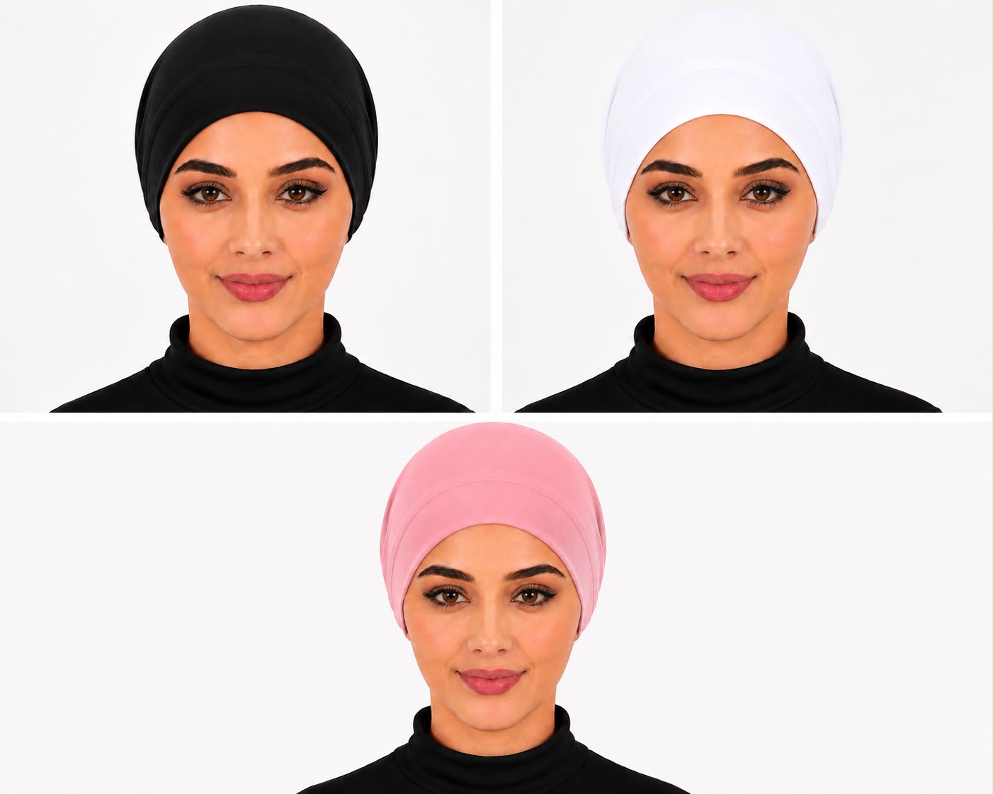 Seamless Chiffon Under-Cap Hijab Bonnet / Stretch Tube Cap