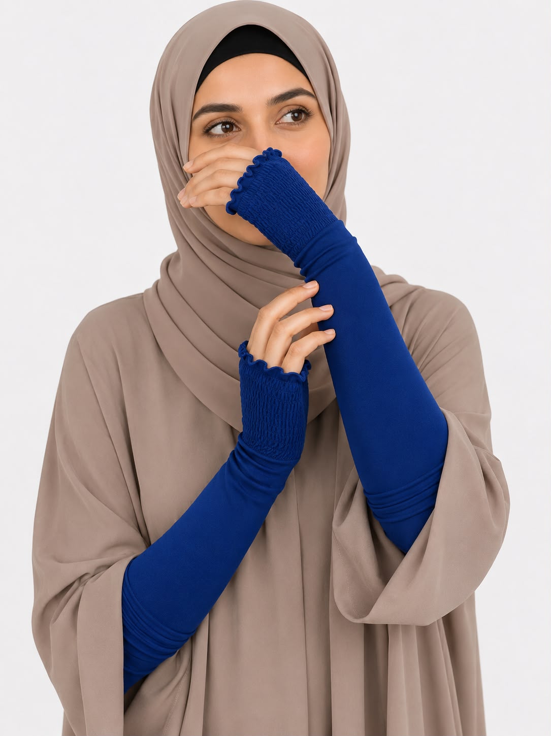Arm Sleeve – Single Piece Performance Hand Sleeve blue