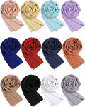 Premium georgette chiffon hijab combo pack of 12 high-quality fabric perfect for all day wear new color hijab