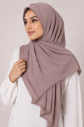 Premium Lace Edge Georgette Hijab – Soft Flow Daily Wear Scarf for Women | Lightweight | 185 × 75 cm