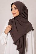 Premium Lace Edge Georgette Hijab – Soft Flow Daily Wear Scarf for Women | Lightweight | 185 × 75 cm