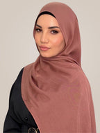 Premium Cotton Modal Hijab-Desert Rose