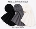 Elegant Multi-Color Modal Cotton Hijab Combo – Soft Breathable Daily Wear Scarf Set for Women (2 Meter Length)