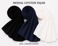 Elegant Multi-Color Modal Cotton Hijab Combo – Soft Breathable Daily Wear Scarf Set for Women (2 Meter Length)