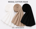 Elegant Multi-Color Modal Cotton Hijab Combo – Soft Breathable Daily Wear Scarf Set for Women (2 Meter Length)