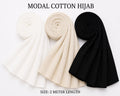 Elegant Multi-Color Modal Cotton Hijab Combo – Soft Breathable Daily Wear Scarf Set for Women (2 Meter Length)