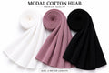 Elegant Multi-Color Modal Cotton Hijab Combo – Soft Breathable Daily Wear Scarf Set for Women (2 Meter Length)
