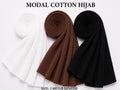 Elegant Multi-Color Modal Cotton Hijab Combo – Soft Breathable Daily Wear Scarf Set for Women (2 Meter Length)