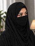 Prtemium Elegant Chiffon Pleated Niqab Mask