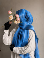 Cloud Marble Pinterest Print Chiffon Georgette Hijab for Women | Premium Soft Lightweight & Breathable Chiffon Fabric | Aesthetic Marble Cloud Printed Long Hijab Scarf | Trendy Muslim Hijab for Daily Wear & Party | 185 cm × 75 cm