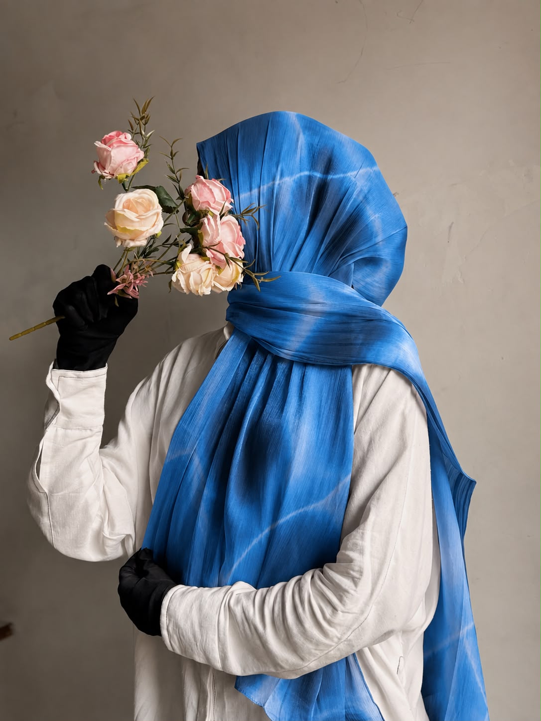 Cloud Marble Pinterest Print Chiffon Georgette Hijab for Women | Premium Soft Lightweight & Breathable Chiffon Fabric | Aesthetic Marble Cloud Printed Long Hijab Scarf | Trendy Muslim Hijab for Daily Wear & Party | 185 cm × 75 cm