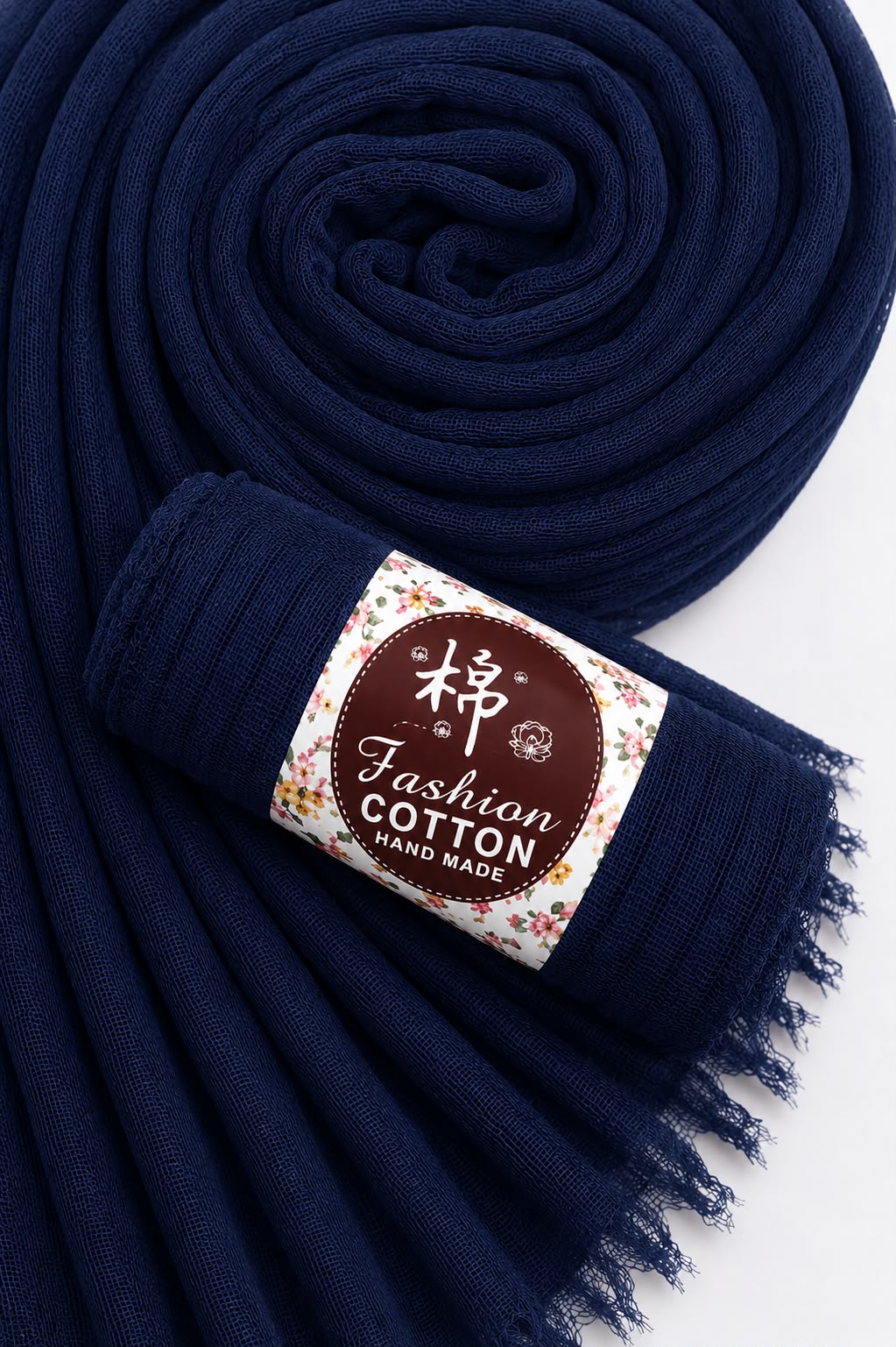Everyday Crinkle Cotton Hijab – No Ironing Needed lightweight and breathable cotton