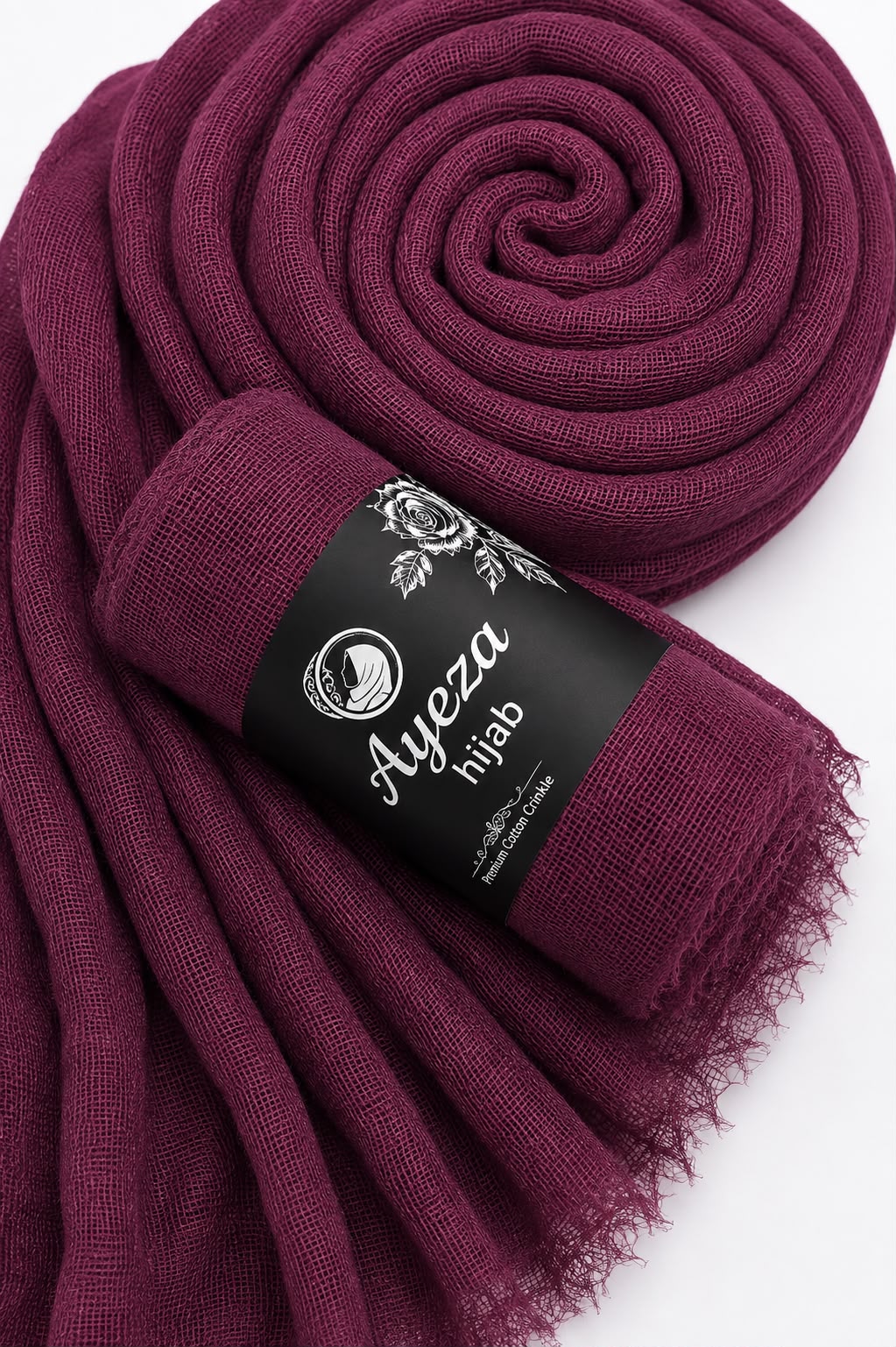 Everyday Crinkle Cotton Hijab – No Ironing Needed all-day wear