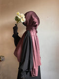 Premium Munna Satin Dark Orange
