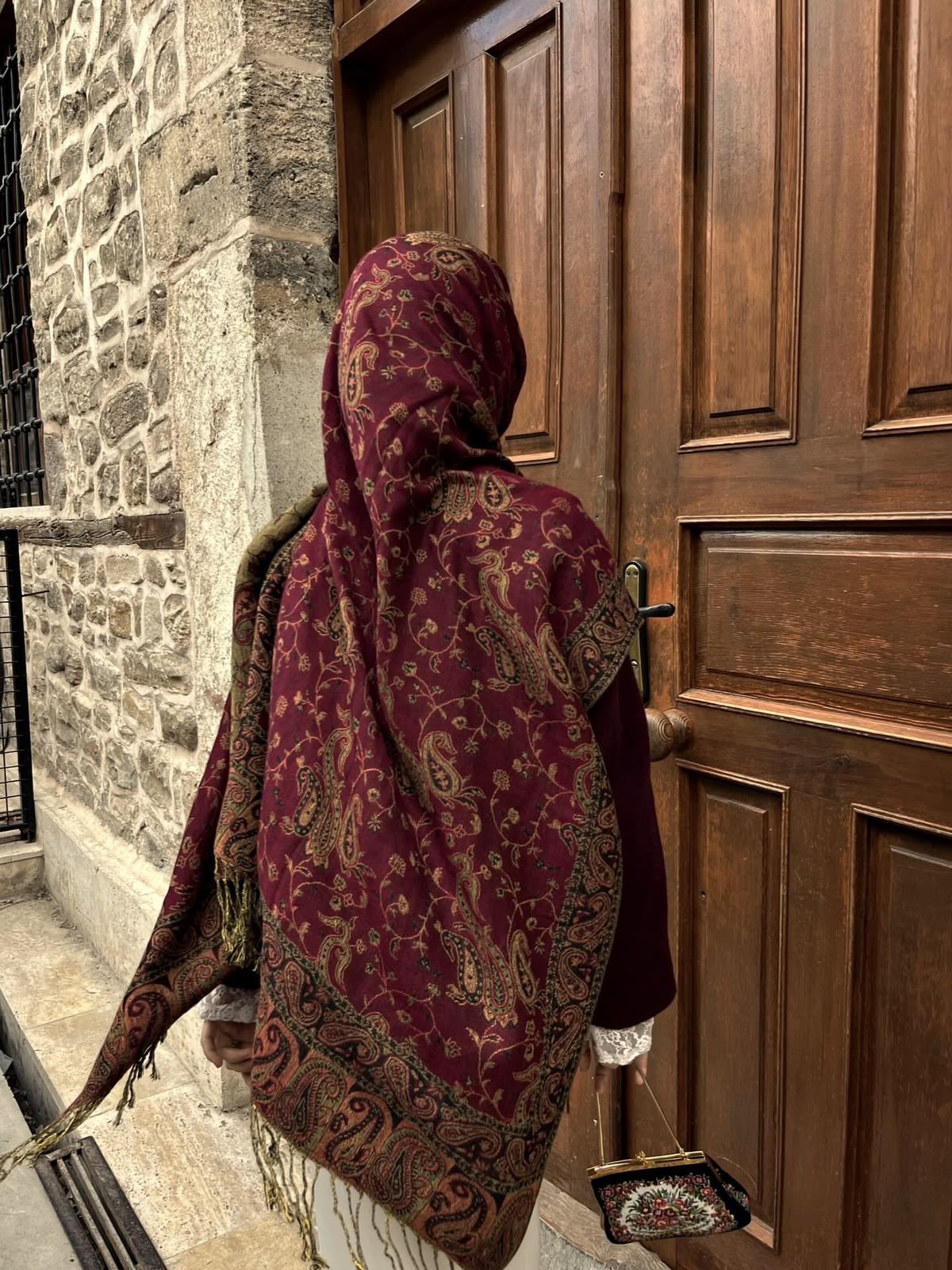 Maroon Pashmina Shawl