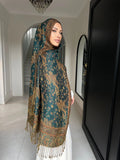 Teal Pashmina Shawl