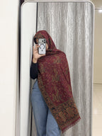 Maroon Pashmina Shawl