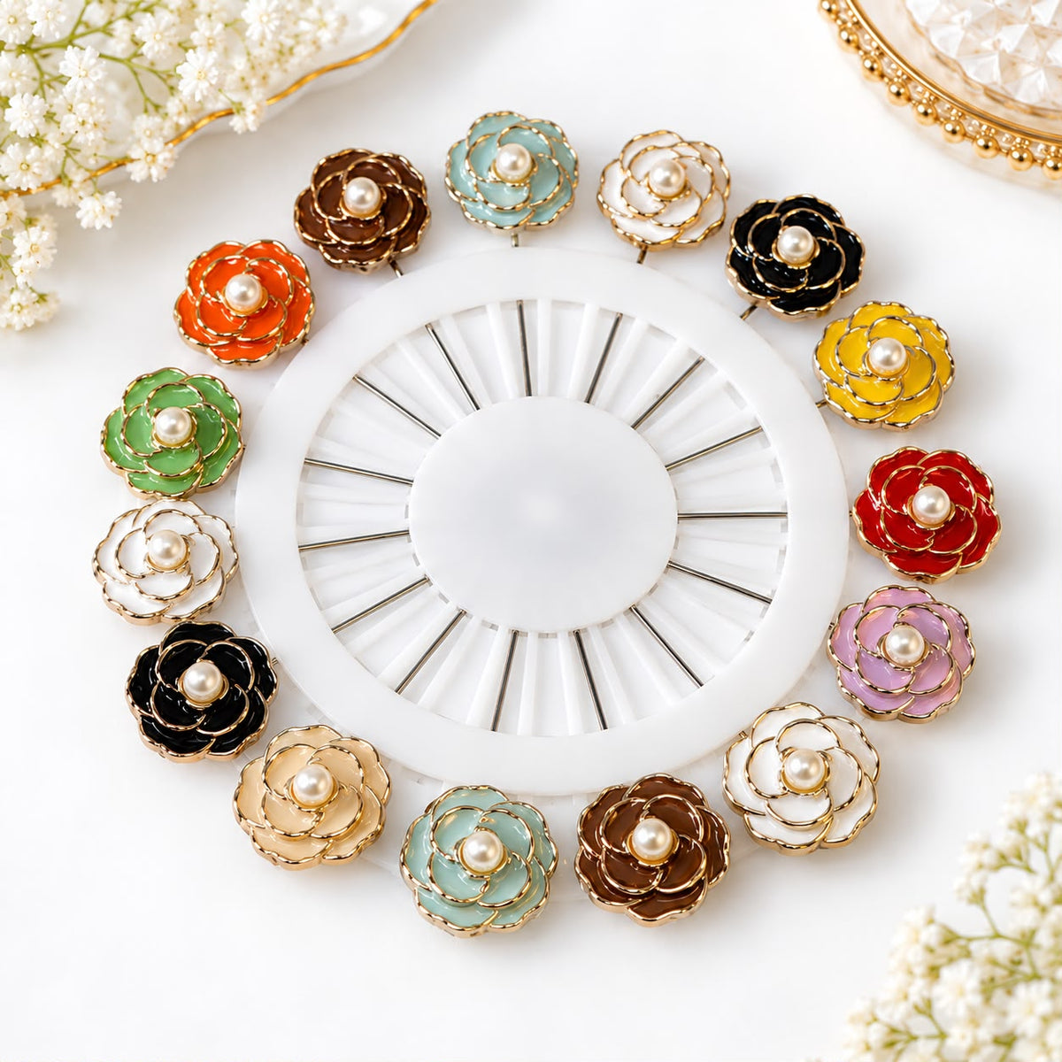 Premium Rare Flower Pins combo