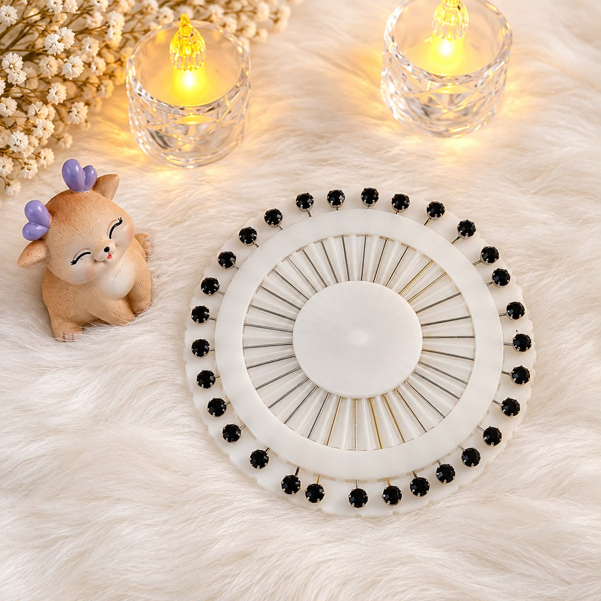 Premium Pure Black pins Set