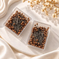 Premium Rose Gold 200 Pearl pin 2 box