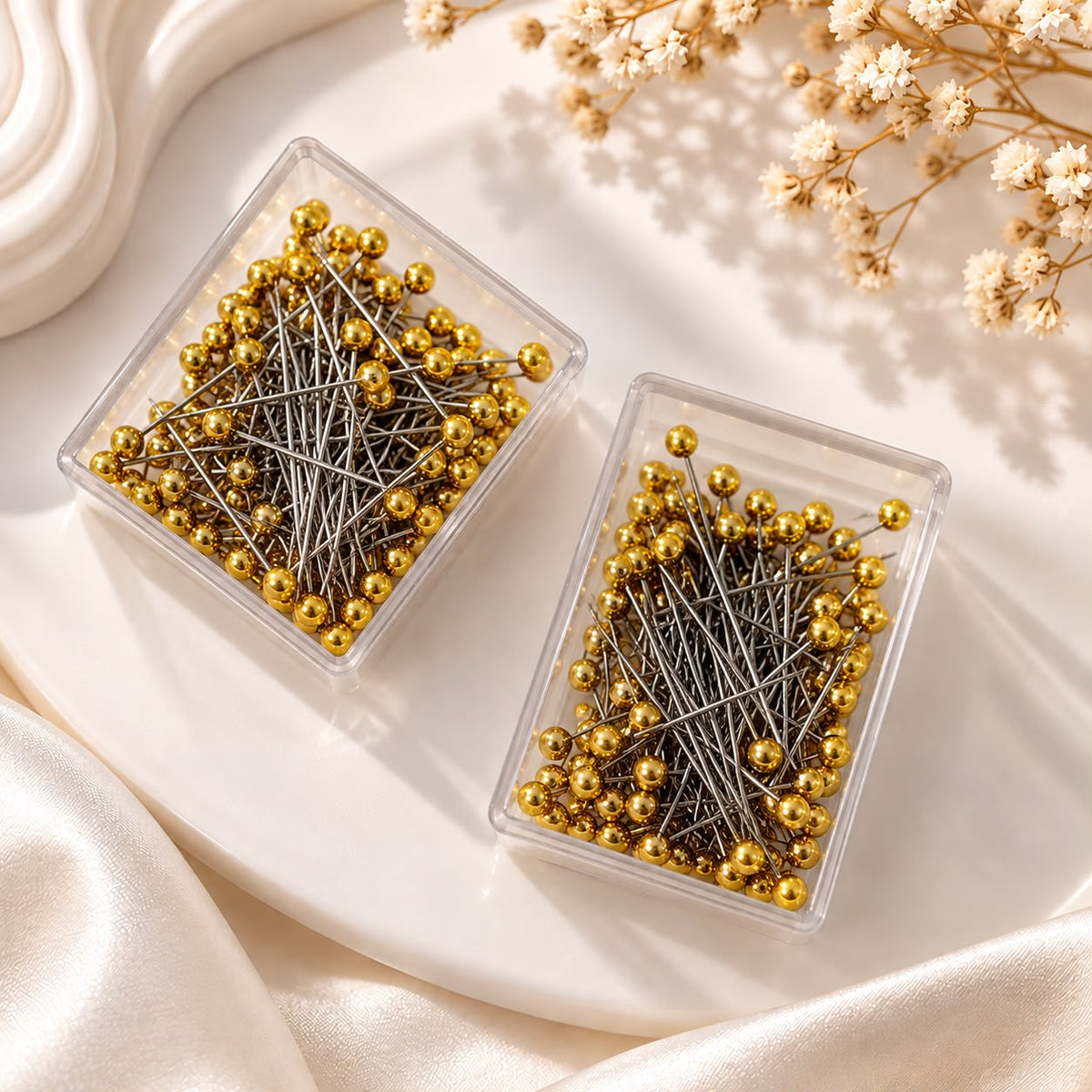 Premium Gold 200 Pearl pin 2 box