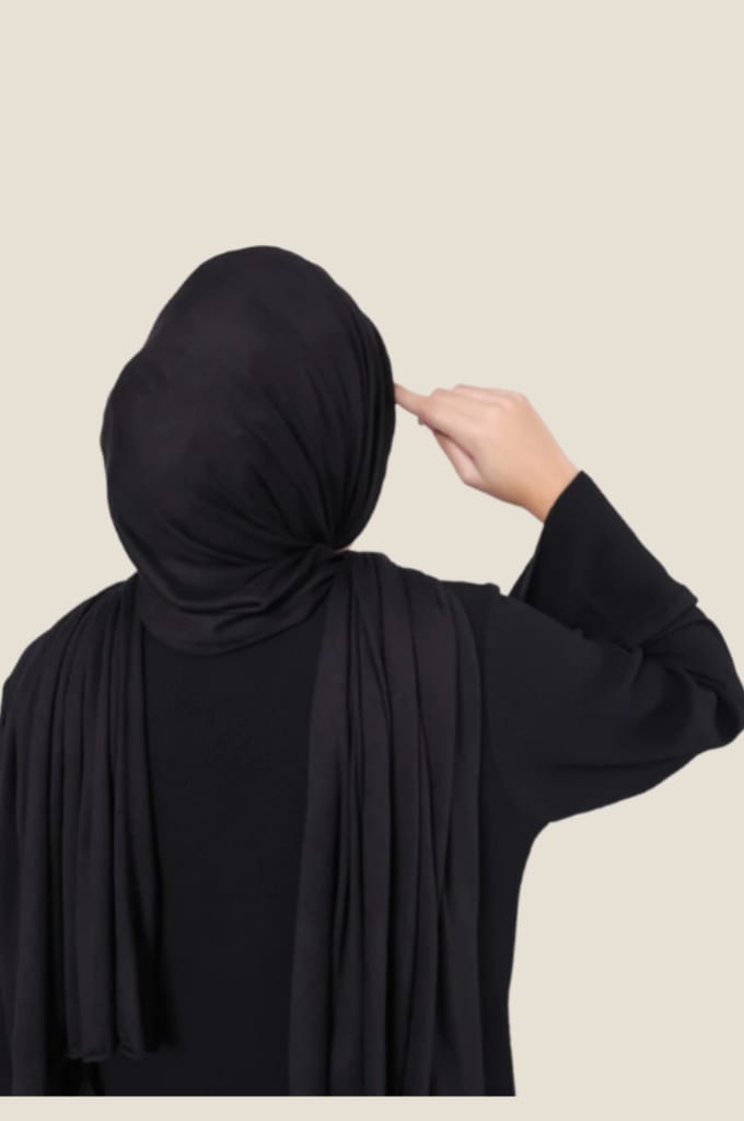 Black Jersey Hijab