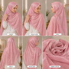 Premium Shimmer Organza Hijab for Women