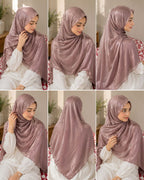 Luxury Crystal Glass Organza Shimmer Hijab