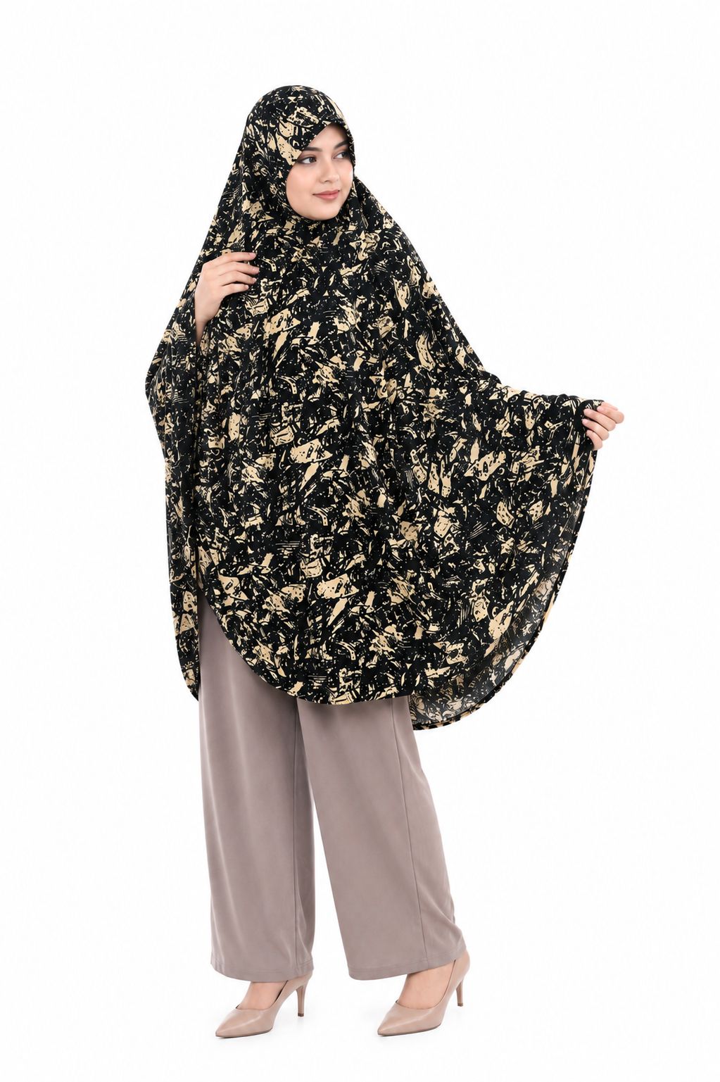 Premium Abstract Print Full Coverage Prayer Khimar