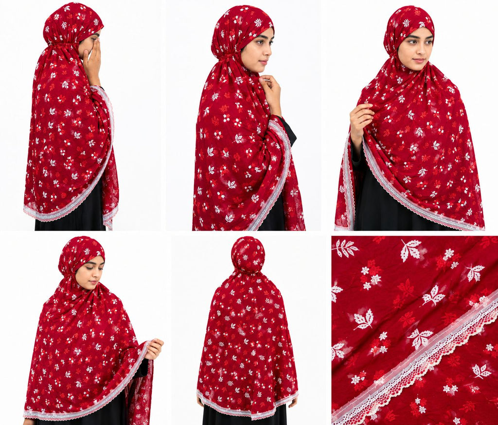 Premium Printed Red Makhni