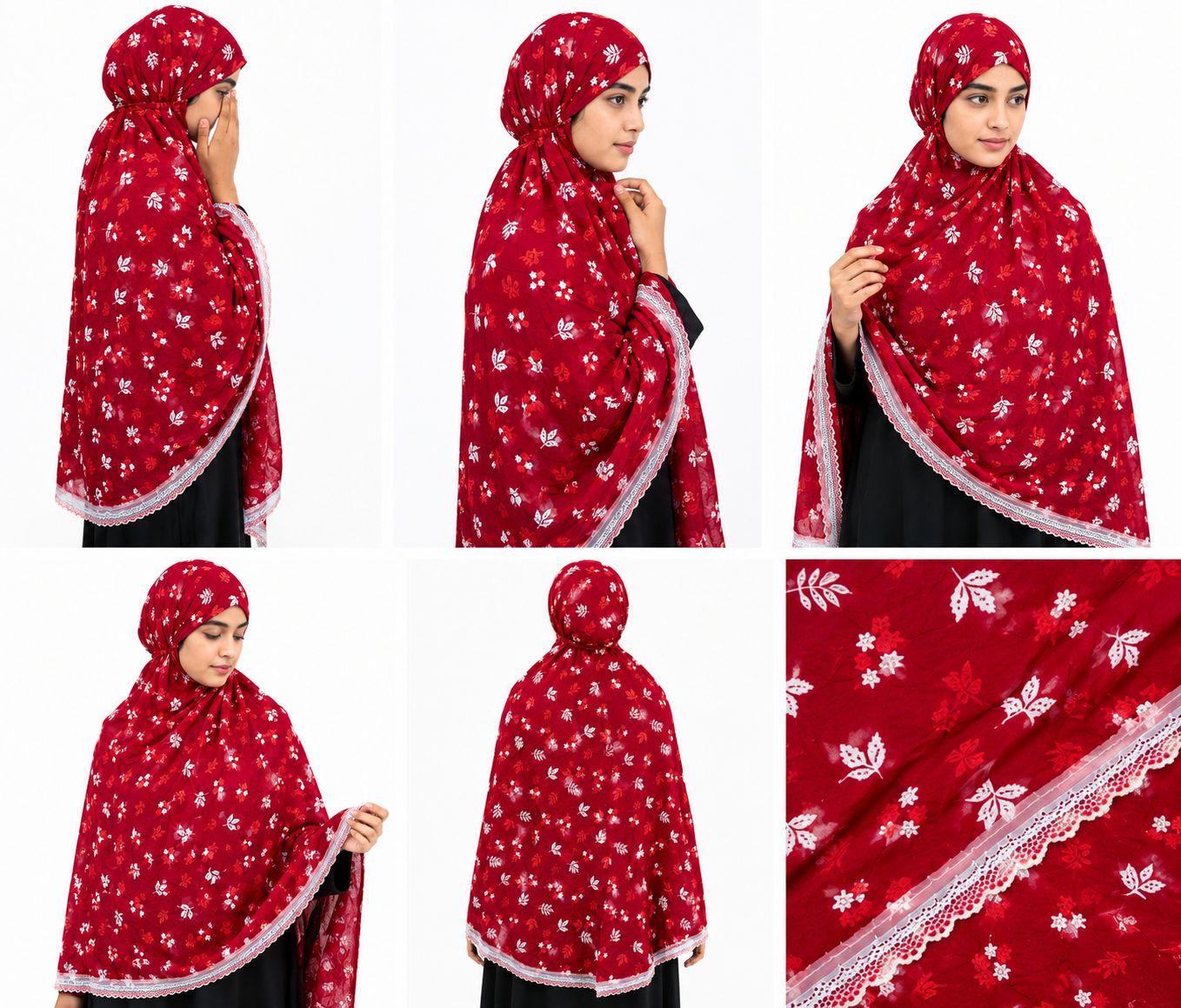 Premium Printed Red Makhni