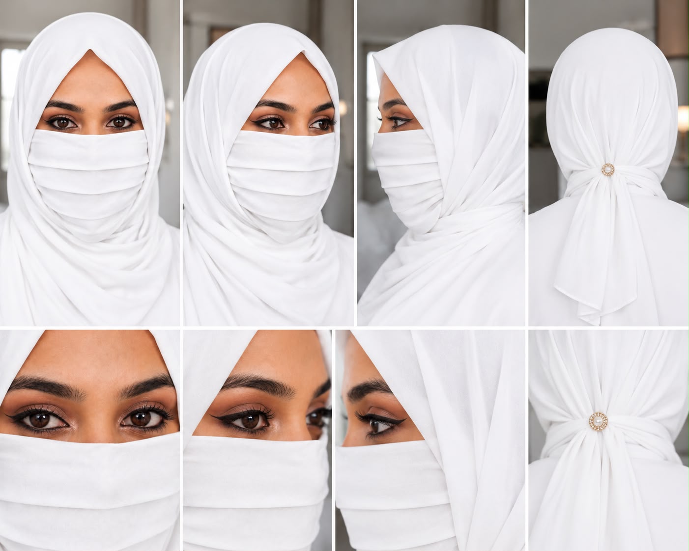Premium white plane daily wear mask