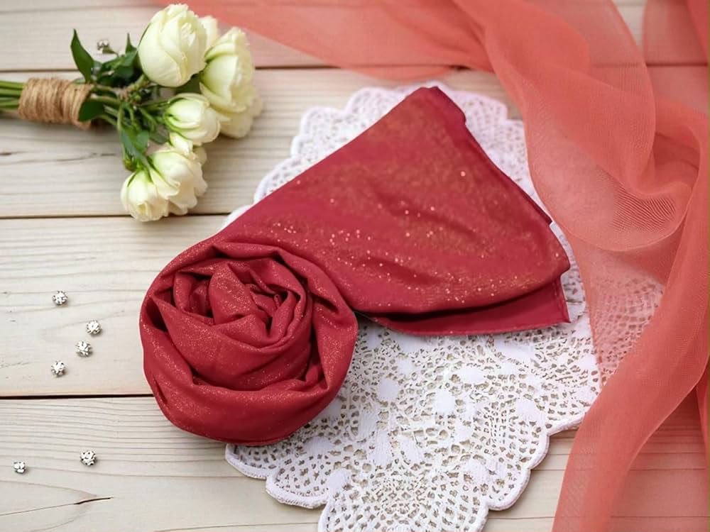 PREMIUM KOREAN GEORGETTE SHIMMER HIJAB FOR SPECIAL OCCASION PACK OF 3