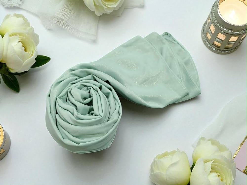 PREMIUM KOREAN GEORGETTE SHIMMER HIJAB FOR SPECIAL OCCASION PACK OF 3