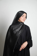 Black Organza Shimmer Hijab