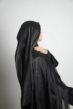Black Organza Shimmer Hijab