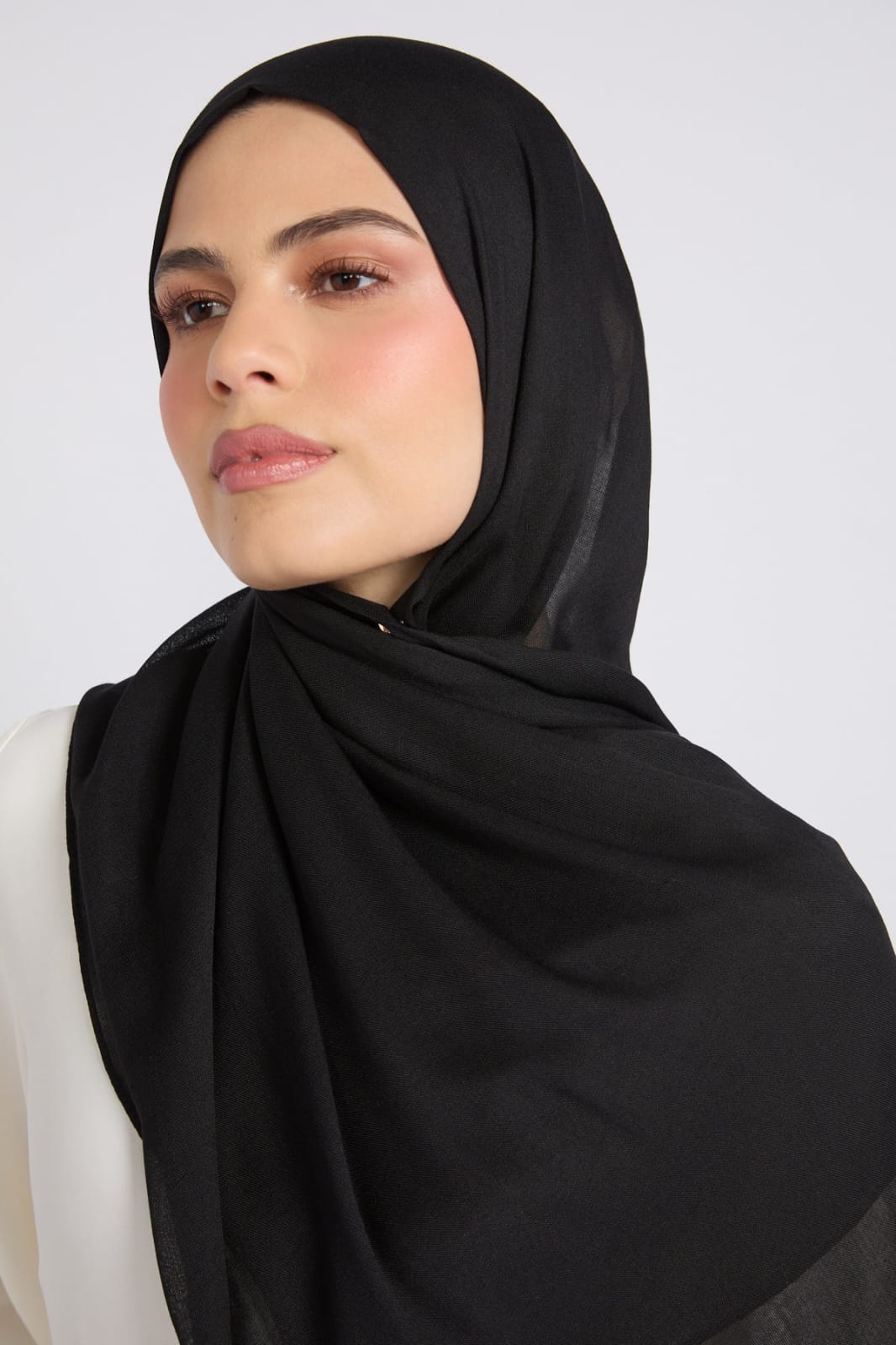 Premium Cotton Modal Hijab - Black