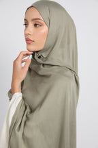 Premium Cotton Modal Hijab - Sea Grass