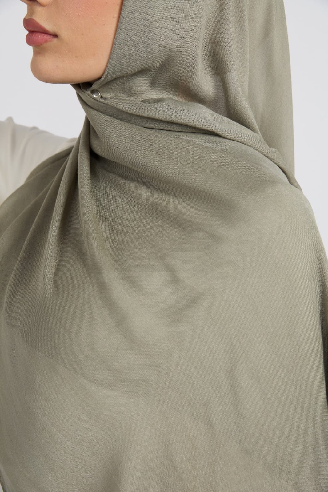 Premium Cotton Modal Hijab - Sea Grass