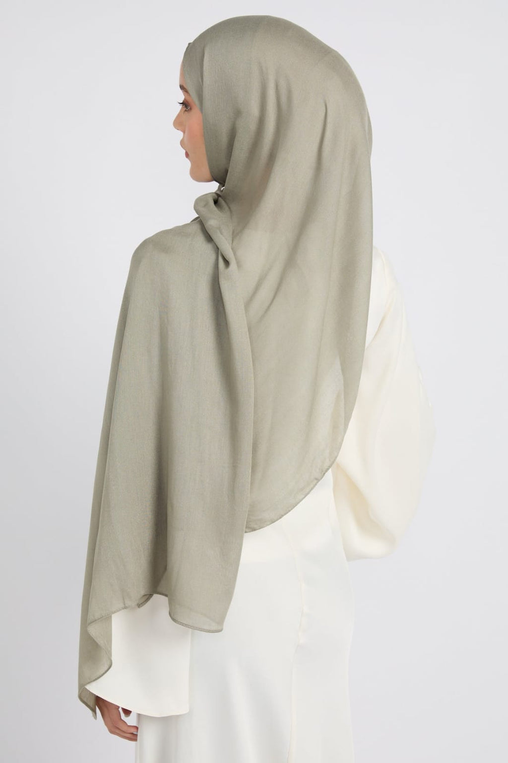 Premium Cotton Modal Hijab - Sea Grass