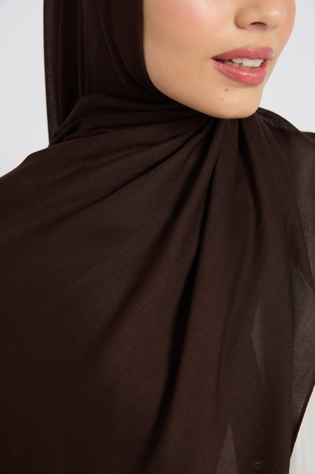 Premium Cotton Modal Hijab - Chocolate Plum